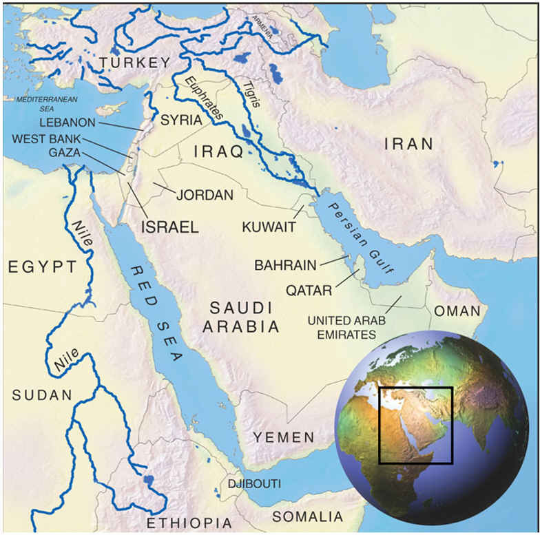 Maps And Rivers Middle East